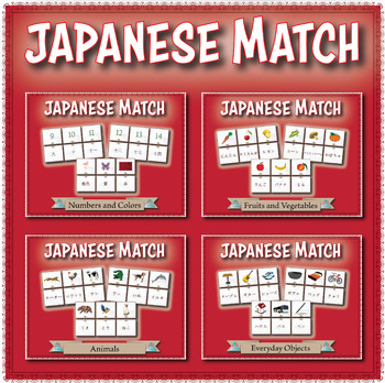 Preview of Japanese Vocabulary Match Bundle
