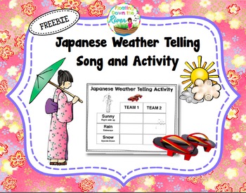 Preview of Japanese Weather Telling Song and Activity FREEBIE