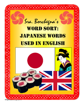 Preview of Japanese Words Used in English Word Sort (First Week or Sub Plans)