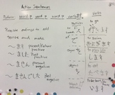 Japanese: simple action sentence structure with tenses whiteboard