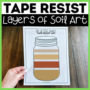 Preview of Jar of Soil Layers Tape Resist Art Project