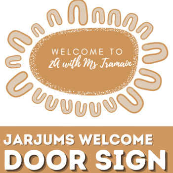 Preview of Jarjums Welcome Door sign