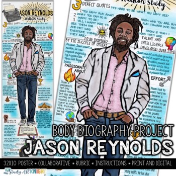 Preview of Jason Reynolds, Author, Poet, Activist, Body Biography Project