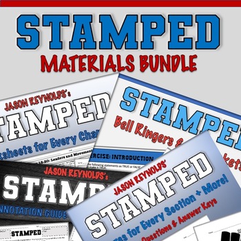Preview of Jason Reynolds' Stamped: Materials Bundle (Worksheets, Bell Ringers, and More!)