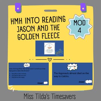 Preview of Jason and the Golden Fleece Quiz - Grade 6 HMH into Reading
