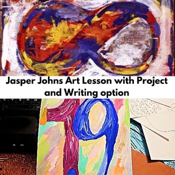 Preview of Jasper Johns Art Lesson Numbers 2nd Grade Contemporary Art History Project