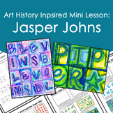 Jasper Johns Inspired Art History Mini Lesson Step by Step