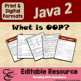 Java What is OOP? Reading and Assessment