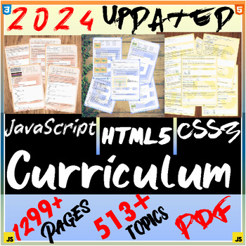 Preview of JavaScript |HTML5 |CSS 3 Programming Curriculum| Coding.