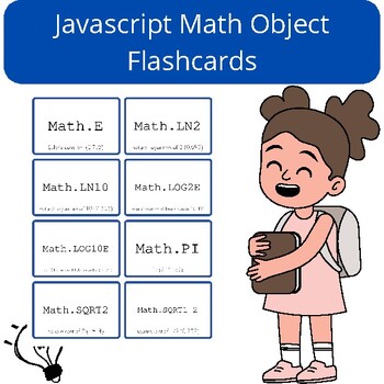 Preview of JavaScript Math Object Demystified: 26 Flashcards Set