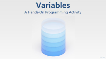 Preview of JavaScript Variable Activity (Distance Learning)