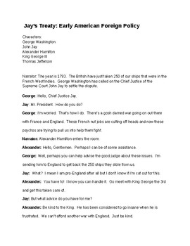 Preview of Jay's Treaty: Script