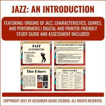 Preview of Jazz: An Introduction | Full Music Lesson, Study Guide, & Assessment