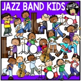 Jazz Band Kids Clip Art Set {Educlips Clipart}