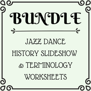 Preview of Jazz Dance Bundle