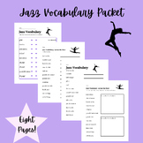 Jazz Dance Vocabulary Packet