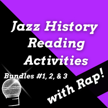 Preview of History of Jazz Music Reading Passages with Worksheets