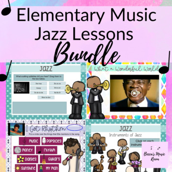 Preview of Jazz Lessons for Elementary Music Class BUNDLE