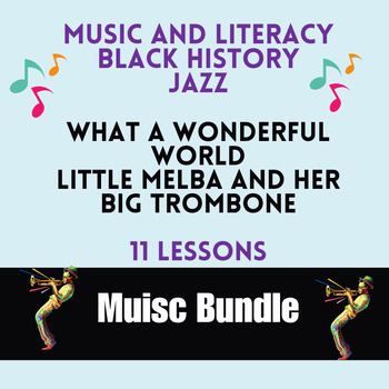 Preview of Black History Music, Jazz Appreciation BUNDLE, Music and Literacy