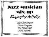 Jazz Musician Activity Pack- Sub Plans