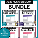 Jazz Musician Study BUNDLE for use with Google Slides