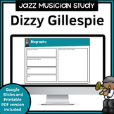 Jazz Musician Study for use with Google Slides | Dizzy Gillespie