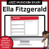 Jazz Musician Study for use with Google Slides | Ella Fitzgerald
