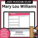Jazz Musician Study for use with Google Slides | Mary Lou 