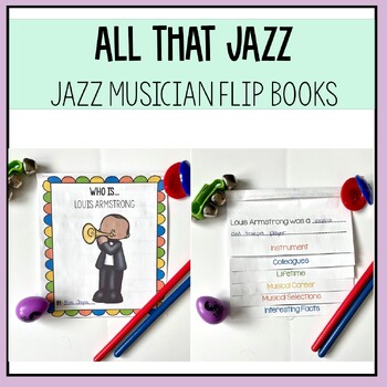 Preview of Jazz Musicians Flip Books