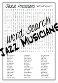 Jazz Musicians Word Search