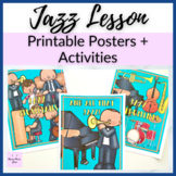 Jazz Printable Activities, Posters, Bulletin Board for Bla