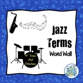Jazz Terms Word Wall - Write the Room