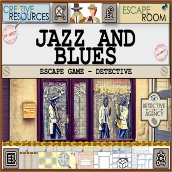 Preview of Jazz and Blues Music Escape Room