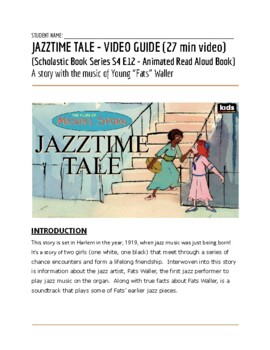 Preview of Jazztime Tale Video Guide (Scholastic Books Series S4 E12)