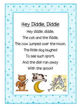 Jazzy Nursery Rhyme Posters by Christy's Corner | TpT