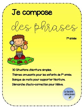 Preview of Je compose des phrases