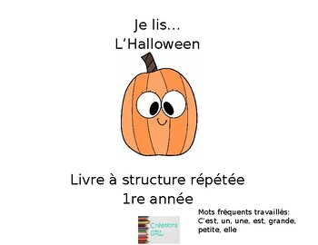 Preview of Je lis... L'Halloween version affichable