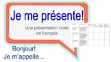 Je me présente : une présentation orale en français