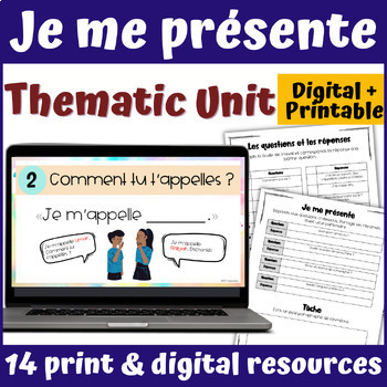 Preview of Je me présente French Unit - About Me French Unit for Intermediates - 5+ Weeks