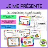 Je me présente // An Introductory French Activity