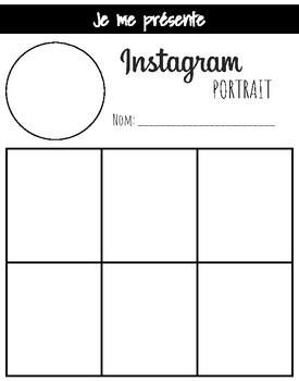 Je Me Presente Instagram Template By Parlez Francais Tpt