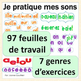 Je pratique mes sons français - Word Work for French phonics