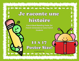 Je raconte une histoire - French Book Retelling Poster (11x17)