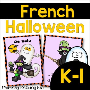 Preview of French Halloween Reading--Halloween Emergent Reader with 10 Worksheets