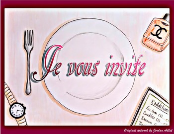 Preview of Je vous invite - French CI / TPRS - the imperfect and ordering in a restaurant