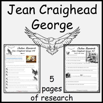 Preview of Jean C. George Online Scavenger Hunt and Book Companion