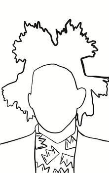 Preview of Jean-Michel Basquiat Coloring Sheet