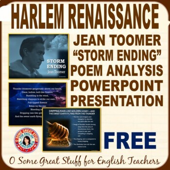 Preview of Jean Toomer "Storm Ending" Poem Analysis PowerPoint Presentation