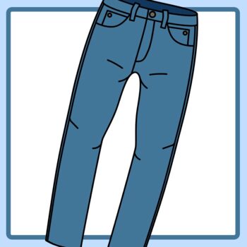 Jeans / Long Pants / Clothes Clip Art / Clipart Commercial Use | TPT