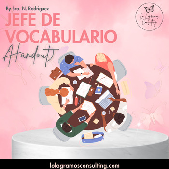 Preview of Jefe de Vocabulario (Handout)